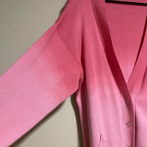 Pink ombré cardigan from Unique Vintage (oversized) - Picture 3 of 4